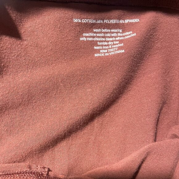 Sonoma Leggings Womens Medium Orange High Rise Full Length Soft Ankle Stretch - Picture 5 of 8